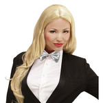 strikje metalic, zilver