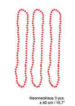 Roze fluor ketting