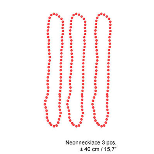Roze fluor ketting