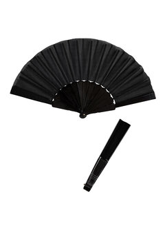stoffen waaier, zwart