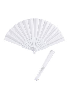 stoffen waaier, wit