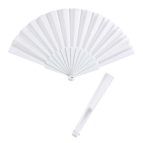 stoffen waaier, wit