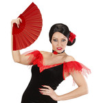 stoffen waaier, rood