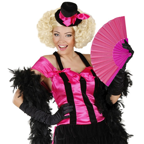 stoffen waaier, rose