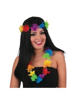 Pruik Hawaii met accessoires