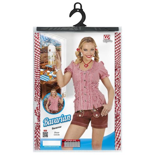 beierse blouse rood s