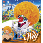 clownpruik krullen, oranje