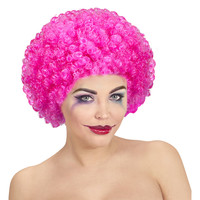 clownpruik krullen, rose