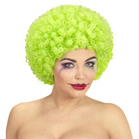 clownpruik krullen, groen