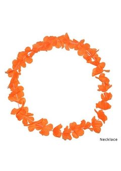 Hawaii bloemenkrans oranje
