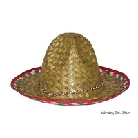 Mooie sombrero kids size met gekleurde band