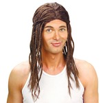 pruik, dreadlocks bruin