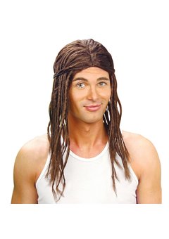 pruik, dreadlocks bruin