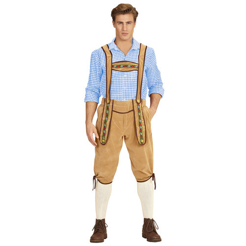 beierse lederhose beige m/l