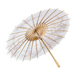 oosterse paraplu rijstpapier, wit