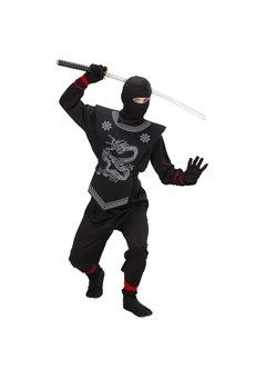 zwarte ninja maat 128