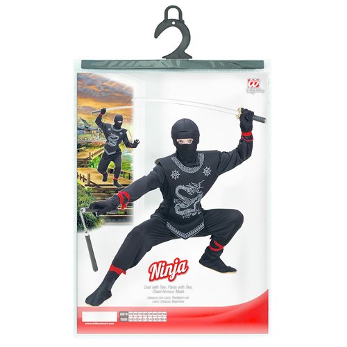 zwarte ninja maat 128