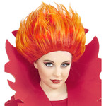 pruik, vlammend vuur