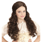 pruik, kind middeleeuwen bruin