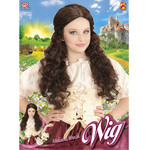 pruik, kind middeleeuwen bruin