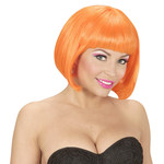 pruik, valentina neon, oranje