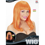 pruik, patsy neon oranje