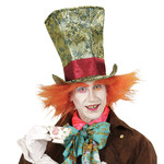 hoge hoed "crazy hatter" met haar