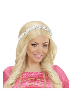 hoofdband witte bloemen