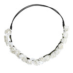 hoofdband witte bloemen