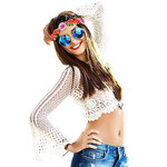 hoofdband rose bloemen