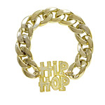 armband hiphop goud