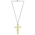 ketting met kruis, goud