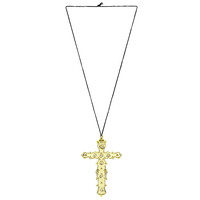 ketting met kruis, goud