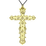 ketting met kruis, goud