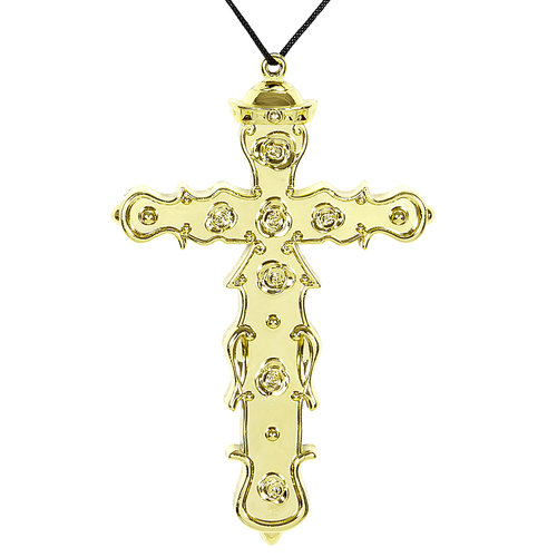 ketting met kruis, goud