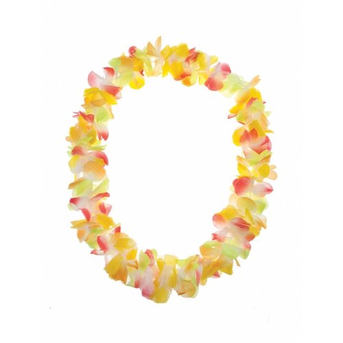 Mooie Luau bloemenslinger in bonte kleuren