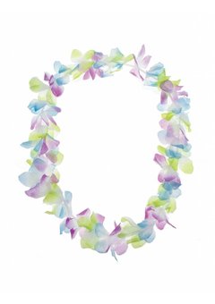 Hawaii bloemenslinger pastelkleuren