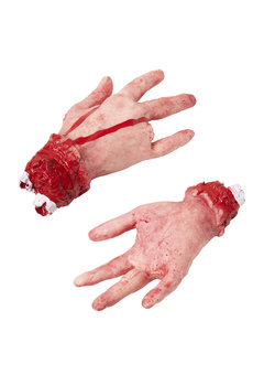 afgehakte hand met afgesneden vinger