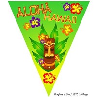 Mooie vlaggenlijn Hawaii met 10 vlaggen