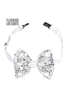 pailletten strikje met licht, zilver