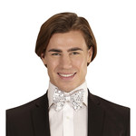 pailletten strikje met licht, zilver