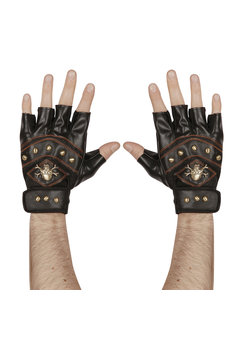 vingerloze handschoen met nagels