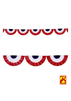 waaier guilande rd/bl/wt bv