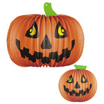 set van 2 lampionnen pompoen