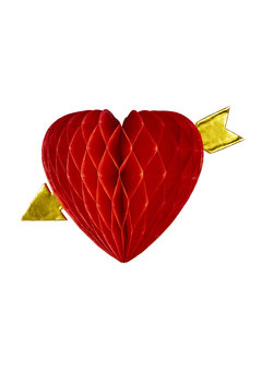 honingraat hart met pijl ø 13cm