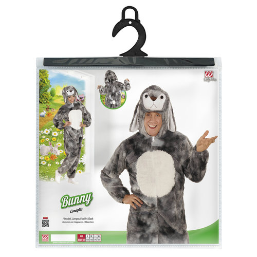 plushe konijn grijs, m/l 175cm