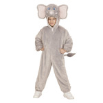 jumpsuit met kap en masker 98cm, olifant