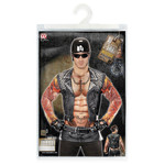 t-shirt lange mouwen rocker/biker man m/l