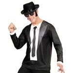 t-shirt lange mouwen blues man m/l