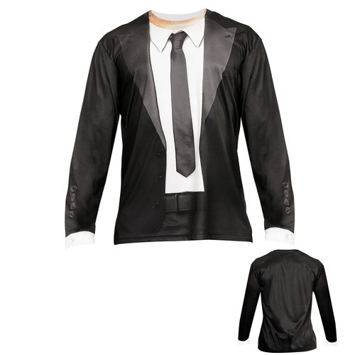 t-shirt lange mouwen blues man m/l